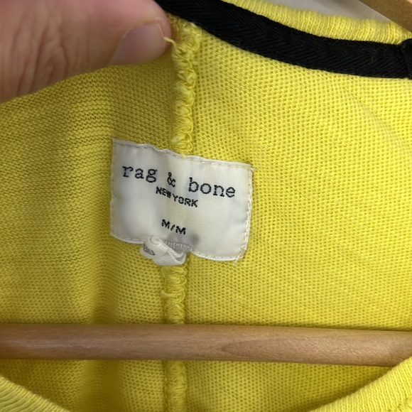 Rag and Bone distressed yellow tee - Picture 2 of 3